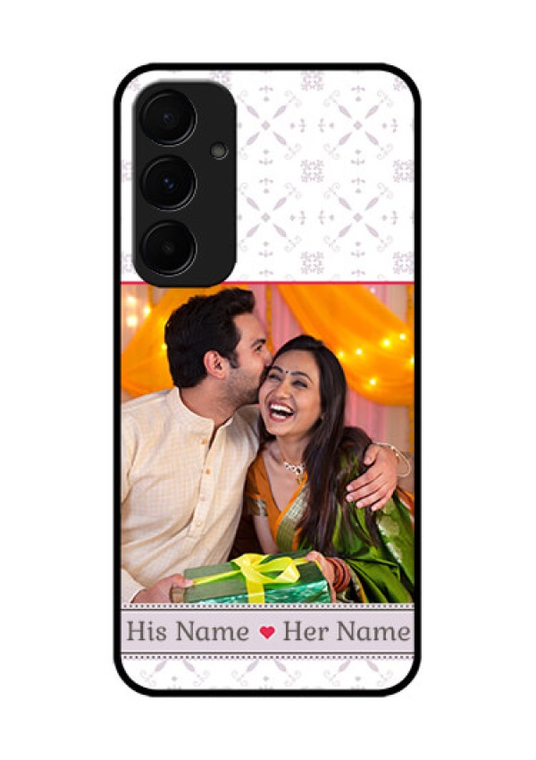 Samsung Galaxy A55 5G Custom Glass Phone Case - With Photo And Ethnic Design