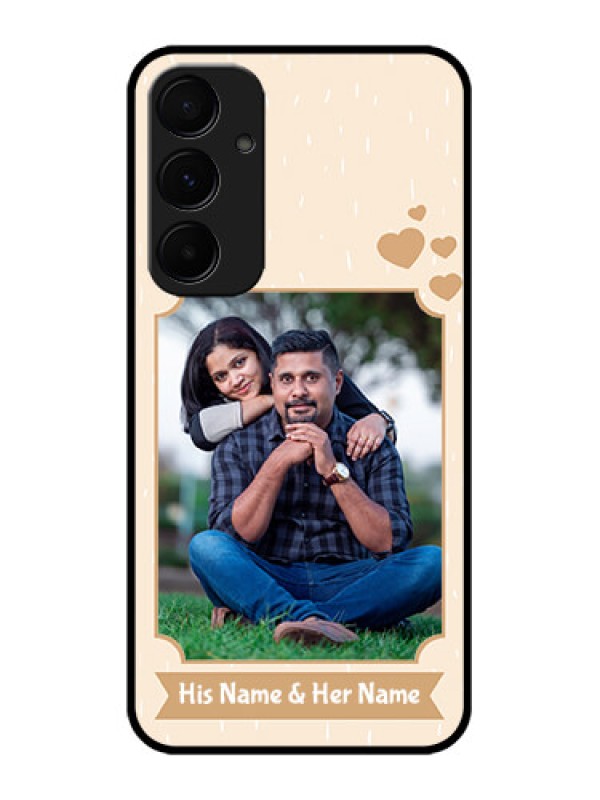 Custom Samsung Galaxy A55 5G Custom Glass Phone Case - With Confetti Love Design