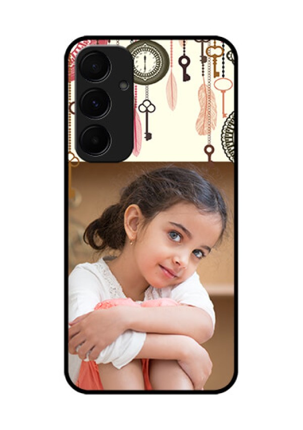 Samsung Galaxy A55 5G Custom Glass Phone Case - Boho Style Design