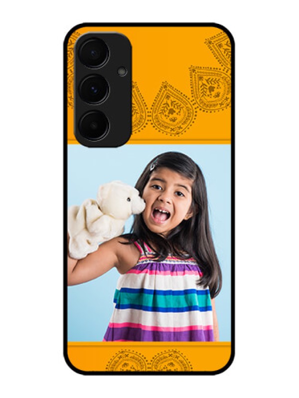 Custom Samsung Galaxy A55 5G Custom Glass Phone Case - Photo Wedding Design