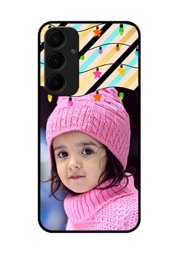 Samsung Galaxy A55 5G Custom Glass Phone Case - Lights Hanging Design