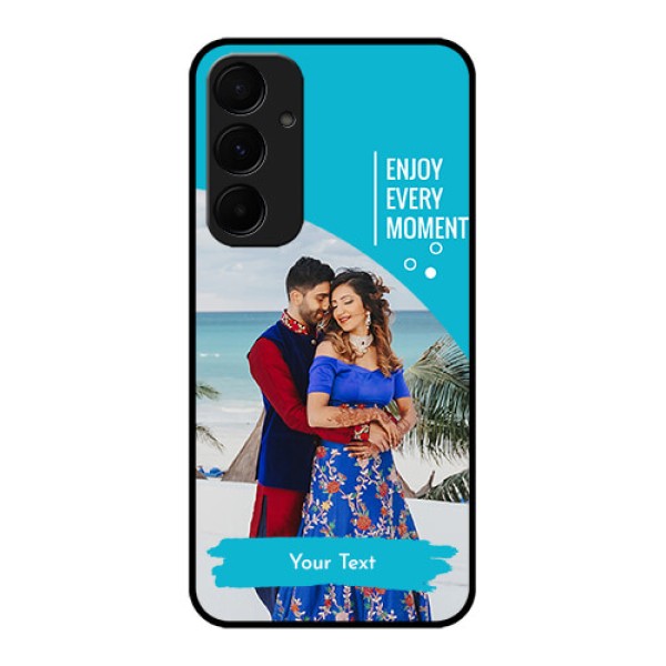 Samsung Galaxy A55 5G Custom Glass Phone Case - Happy Moment Design