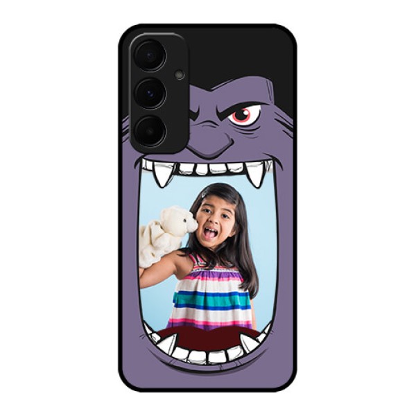 Samsung Galaxy A55 5G Custom Glass Phone Case - Angry Monster Design