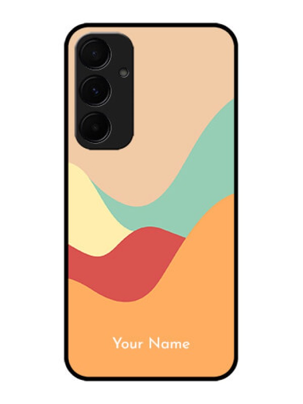 Custom Samsung Galaxy A55 5G Custom Glass Phone Case - Ocean Waves Multi - Colour Design