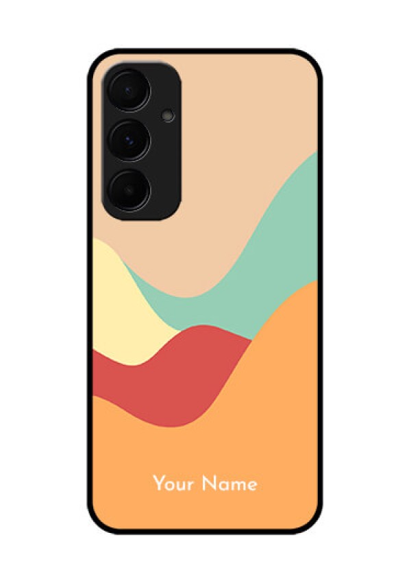 Samsung Galaxy A55 5G Custom Glass Phone Case - Ocean Waves Multi - Colour Design