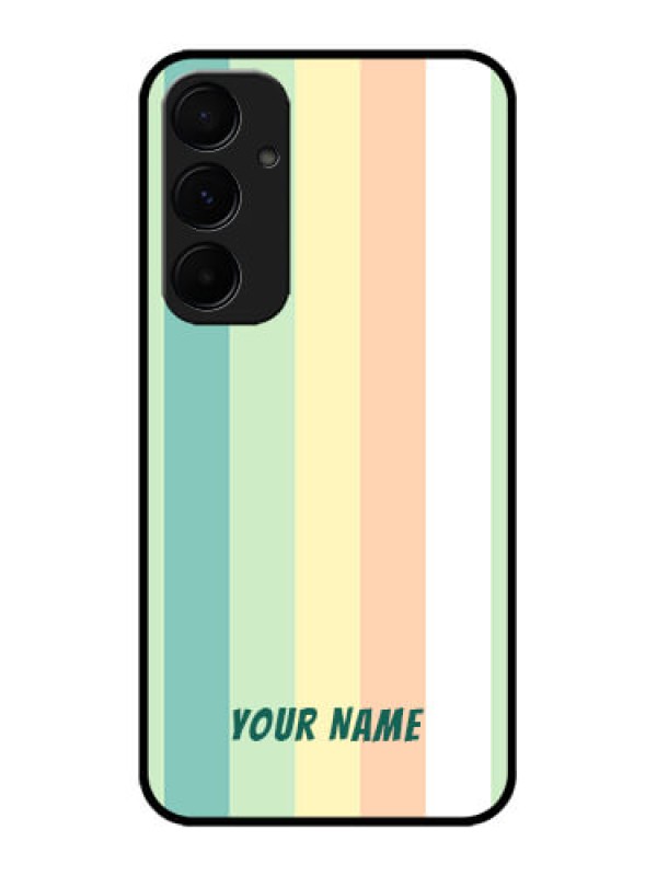 Custom Samsung Galaxy A55 5G Custom Glass Phone Case - Multi - Colour Stripes Design