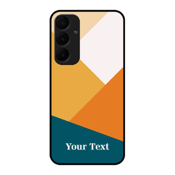 Samsung Galaxy A55 5G Custom Glass Phone Case - Stacked Multi - Colour Design Samsung Galaxy A55 5G Custom Glass Phone Case - Stacked Multi - Colour Design