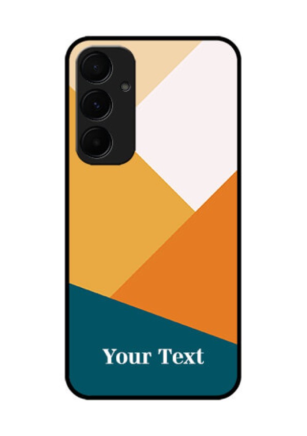 Samsung Galaxy A55 5G Custom Glass Phone Case - Stacked Multi - Colour Design