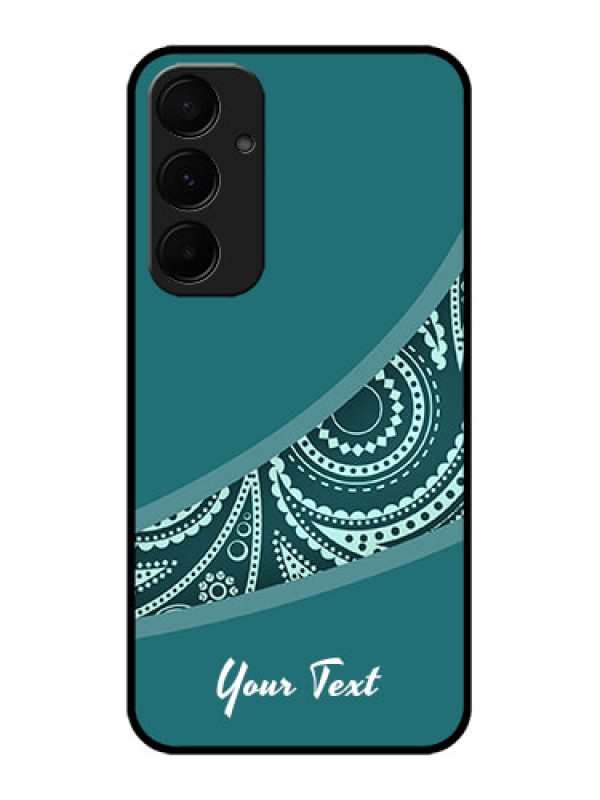 Custom Samsung Galaxy A55 5G Custom Glass Phone Case - Semi Visible Floral Design