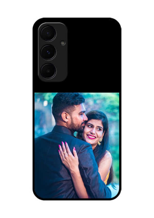 Galaxy A55 5G Custom Glass Phone Case - Upload Full Picture With Custom Color Design