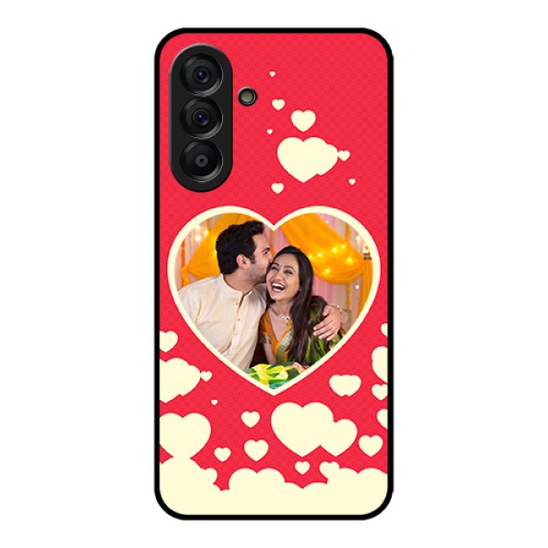 Galaxy A56 5G Custom Glass Phone Case - Love Symbols Phone Cover Design