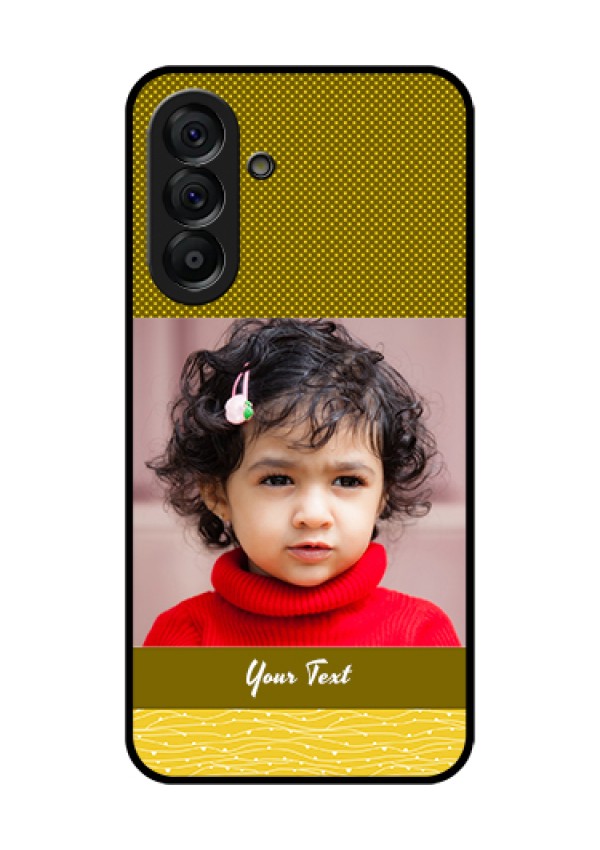 Galaxy A56 5G Custom Glass Phone Case - Simple Green Color Design