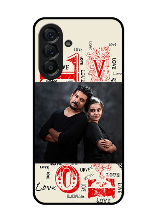 Galaxy A56 5G Custom Glass Phone Case - Trendy Love Design Case
