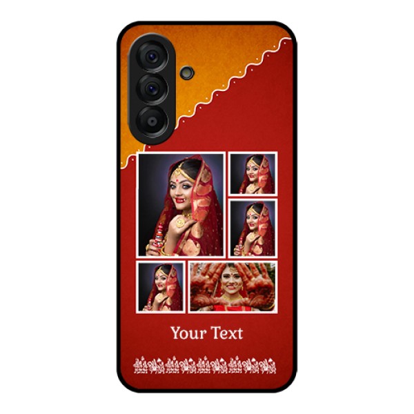 Galaxy A56 5G Custom Glass Phone Case - Wedding Pic Upload Design Galaxy A56 5G Custom Glass Phone Case - Wedding Pic Upload Design