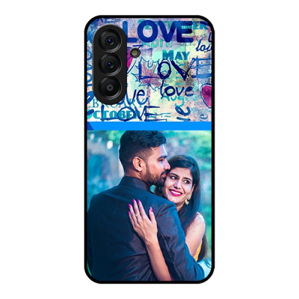Galaxy A56 5G Custom Glass Phone Case - Colorful Love Design Galaxy A56 5G Custom Glass Phone Case - Colorful Love Design