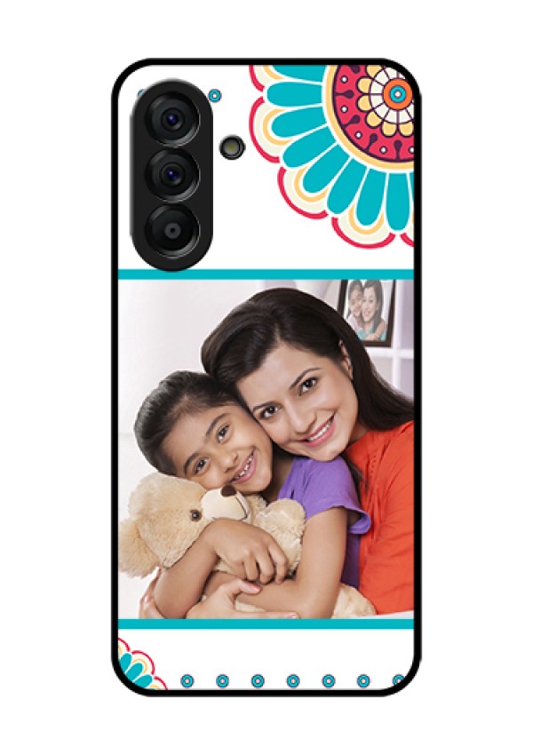 Galaxy A56 5G Custom Glass Phone Case - Flower Design