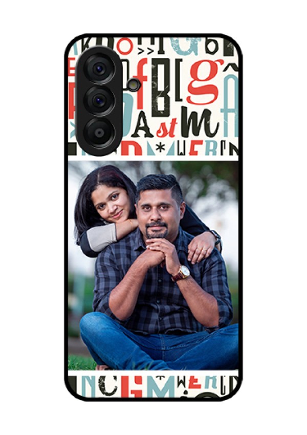 Galaxy A56 5G Custom Glass Phone Case - Alphabet Design