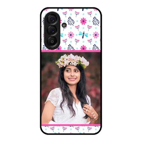 Galaxy A56 5G Custom Glass Phone Case - Colorful Flower Design