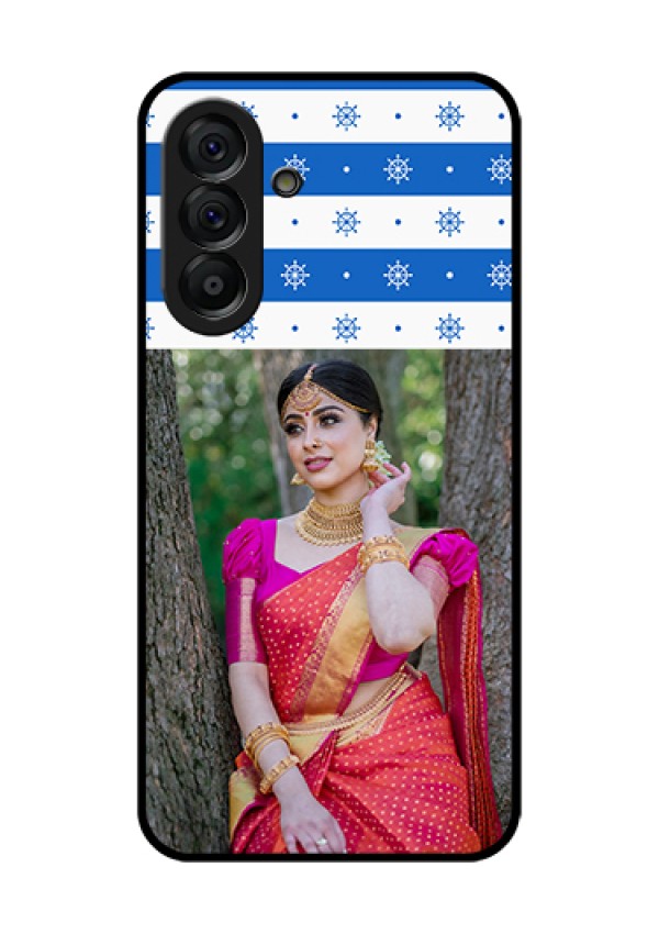 Galaxy A56 5G Custom Glass Phone Case - Snow Pattern Design