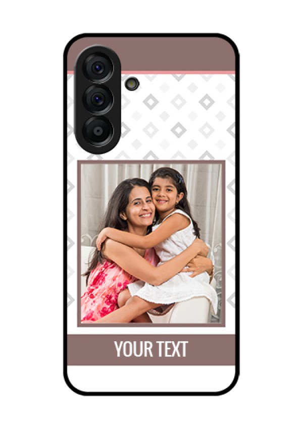 Galaxy A56 5G Custom Glass Phone Case - Simple Diamond Design