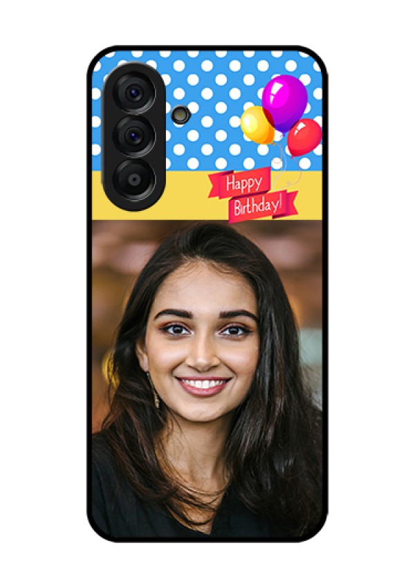 Galaxy A56 5G Custom Glass Phone Case - Happy Birthday Design
