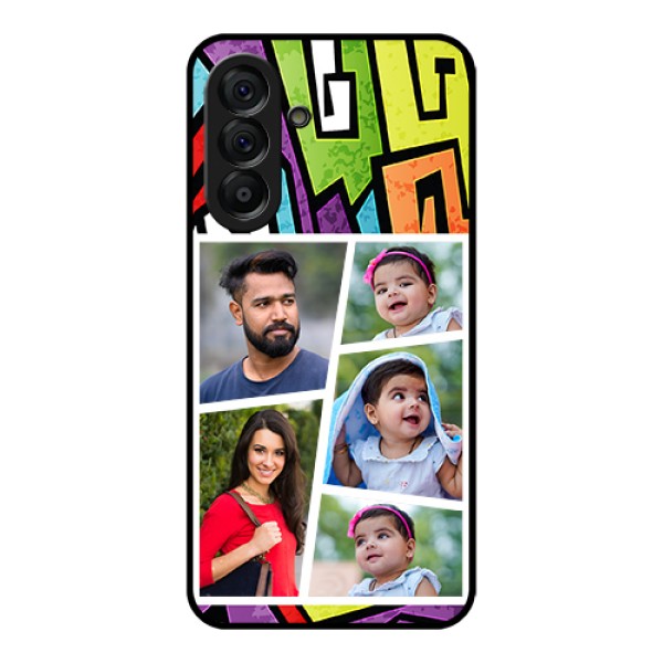 Galaxy A56 5G Custom Glass Phone Case - Graffiti Pattern Design