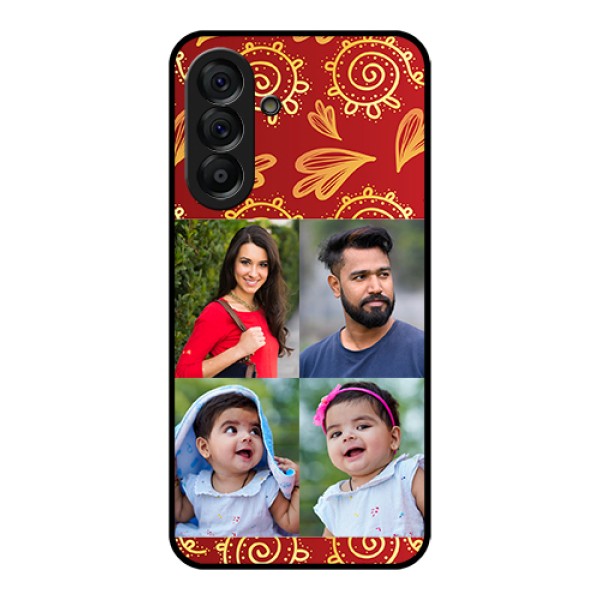 Galaxy A56 5G Custom Glass Phone Case - 4 Image Traditional Design