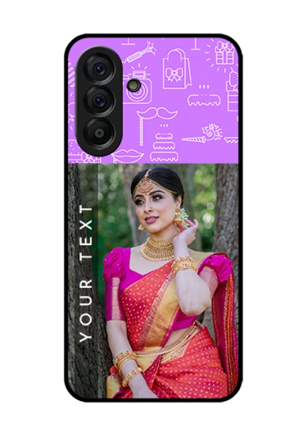 Galaxy A56 5G Custom Glass Phone Case - Birthday Icons Design