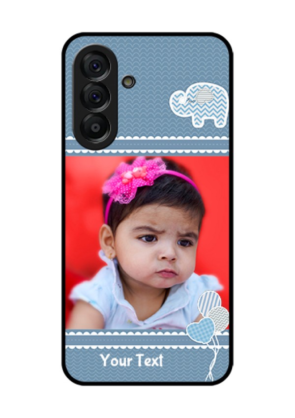 Galaxy A56 5G Custom Glass Phone Case - With Kids Pattern Design