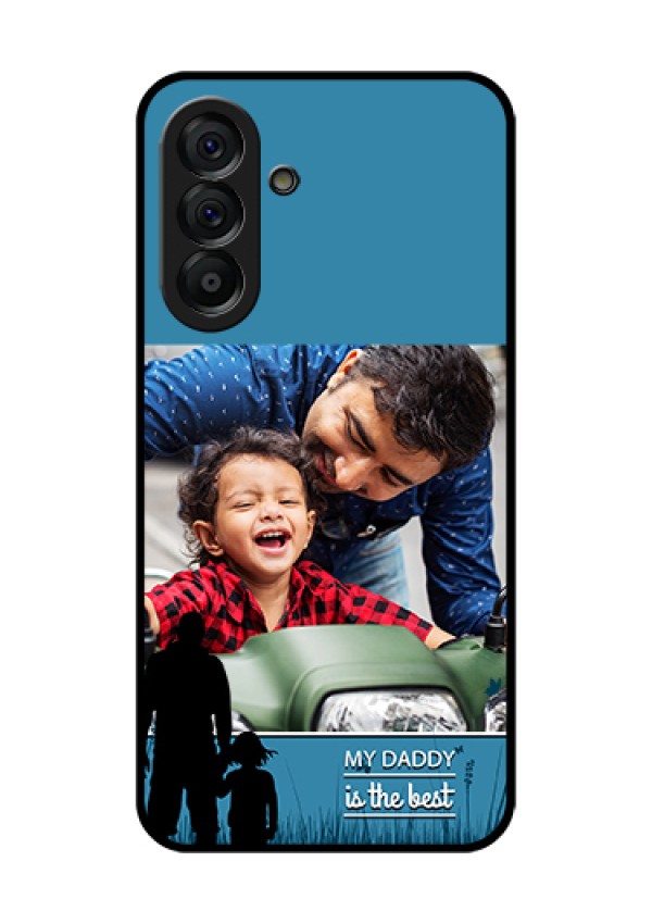 Galaxy A56 5G Custom Glass Phone Case - Best Dad Design