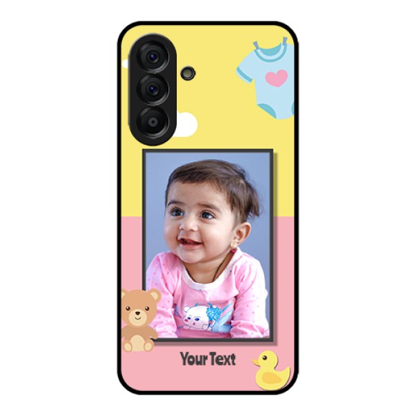 Galaxy A56 5G Custom Glass Phone Case - Kids 2 Color Design