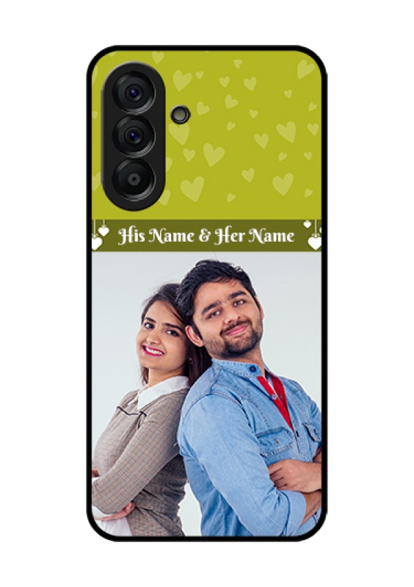 Galaxy A56 5G Custom Glass Phone Case - You & Me Heart Design