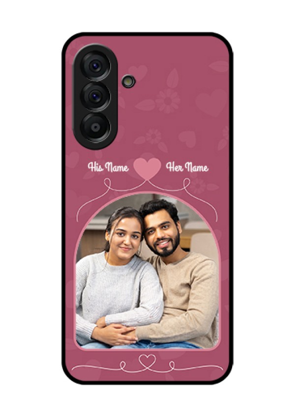 Galaxy A56 5G Custom Glass Phone Case - Love Floral Design