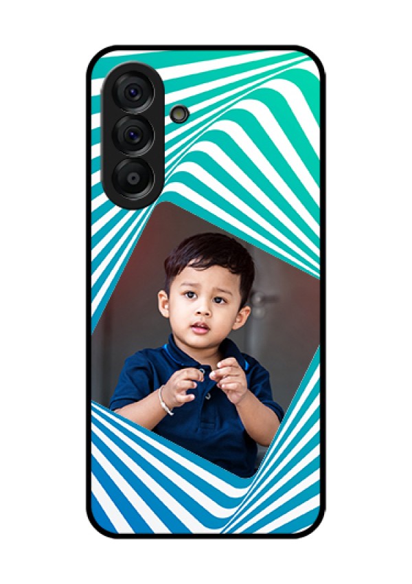 Galaxy A56 5G Custom Glass Phone Case - Abstract Spiral Design