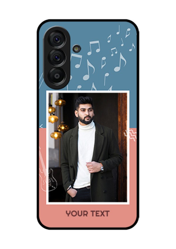 Galaxy A56 5G Custom Glass Phone Case - With Color Musical Note Design