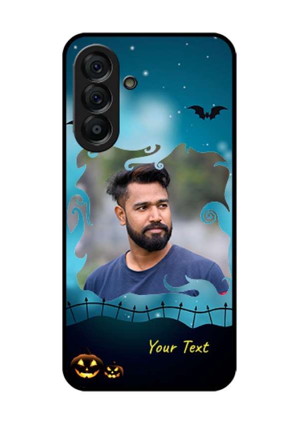 Galaxy A56 5G Custom Glass Phone Case - Halloween Frame Design