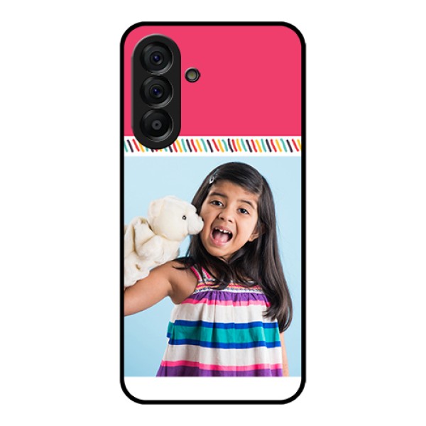 Galaxy A56 5G Custom Glass Phone Case - Line Art Design