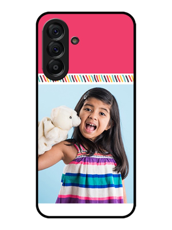 Custom Galaxy A56 5G Custom Glass Phone Case - Line Art Design