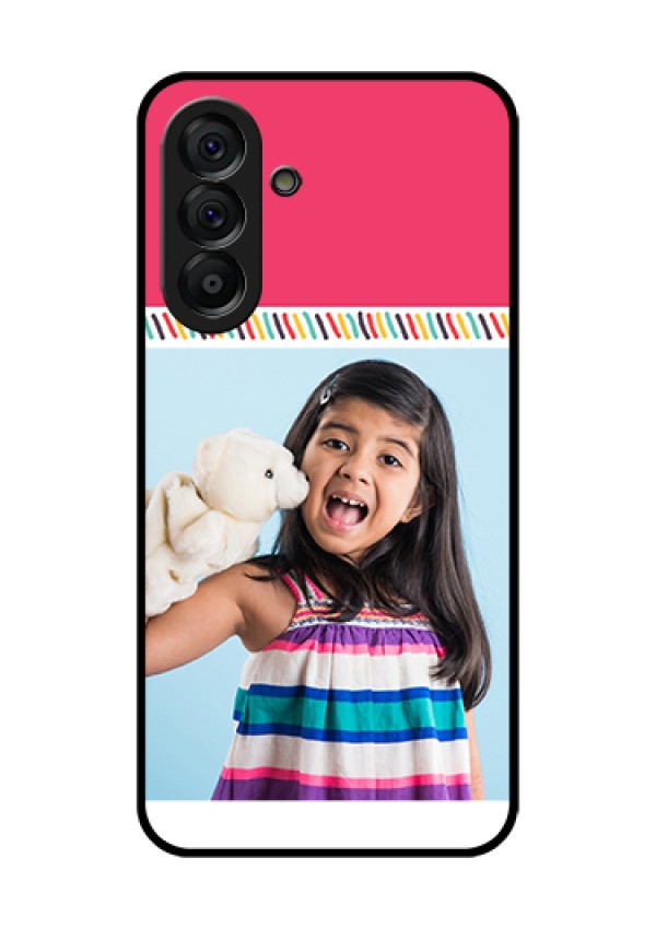 Galaxy A56 5G Custom Glass Phone Case - Line Art Design
