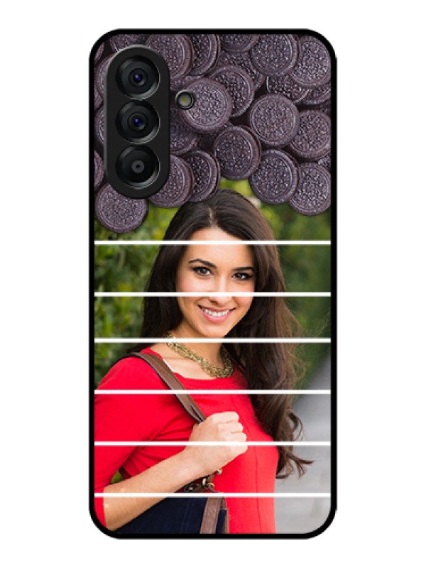 Custom Galaxy A56 5G Custom Glass Phone Case - With Oreo Biscuit Design