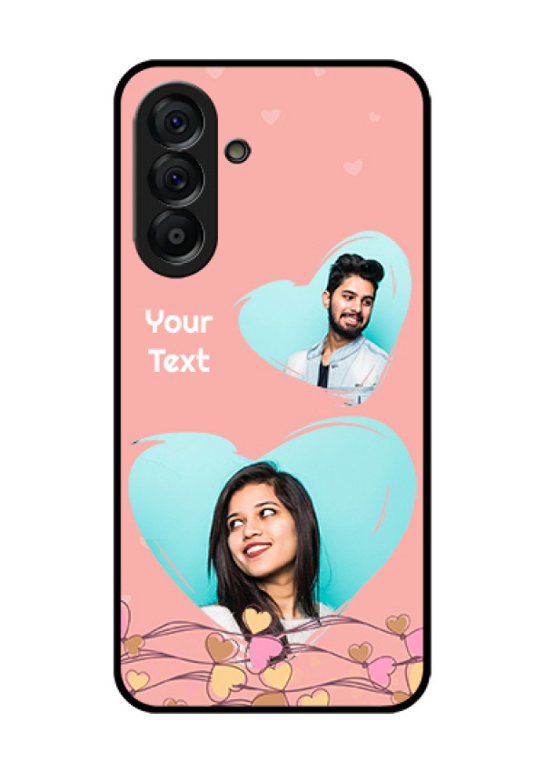Galaxy A56 5G Custom Glass Phone Case - Love Doodle Design