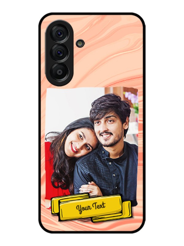 Custom Galaxy A56 5G Custom Glass Phone Case - Marble Texture Design