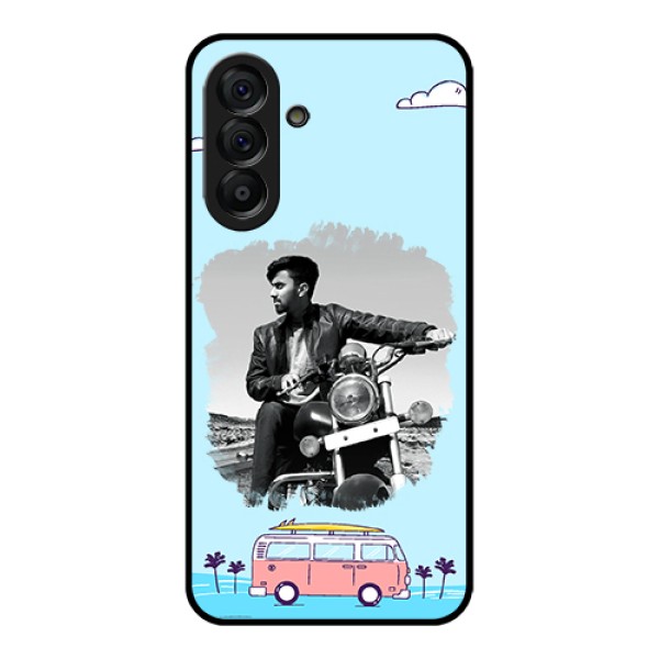Galaxy A56 5G Custom Glass Phone Case - Travel & Adventure Design