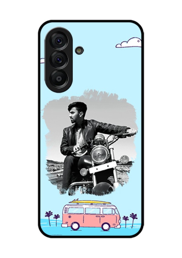 Galaxy A56 5G Custom Glass Phone Case - Travel & Adventure Design