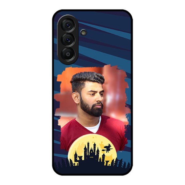 Galaxy A56 5G Custom Glass Phone Case - Halloween Witch Design Galaxy A56 5G Custom Glass Phone Case - Halloween Witch Design