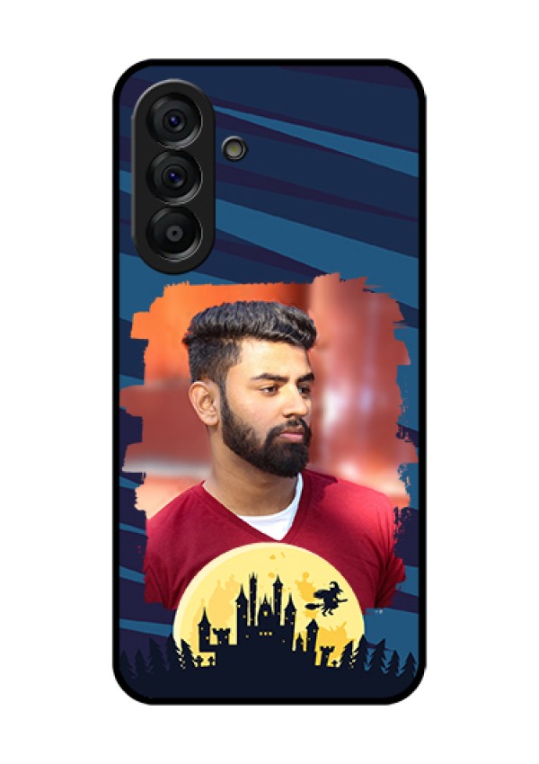 Galaxy A56 5G Custom Glass Phone Case - Halloween Witch Design
