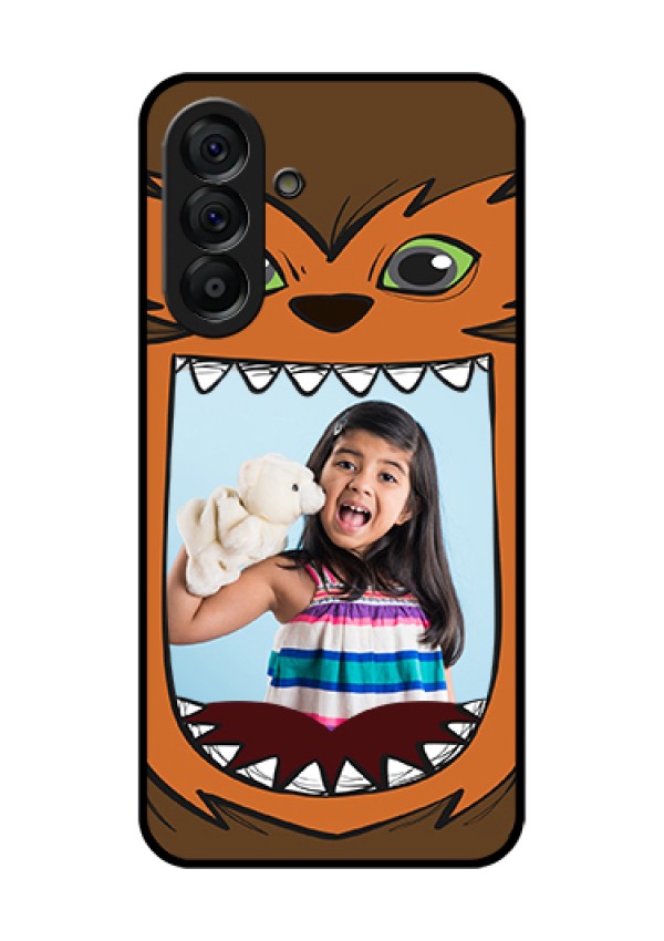 Galaxy A56 5G Custom Glass Phone Case - Owl Monster Back Case Design