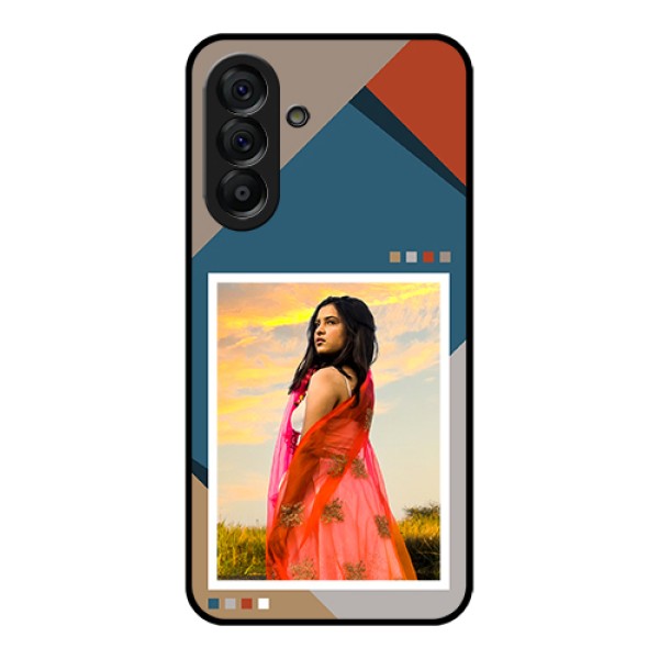 Galaxy A56 5G Custom Glass Phone Case - Retro Color Pallet Design Galaxy A56 5G Custom Glass Phone Case - Retro Color Pallet Design