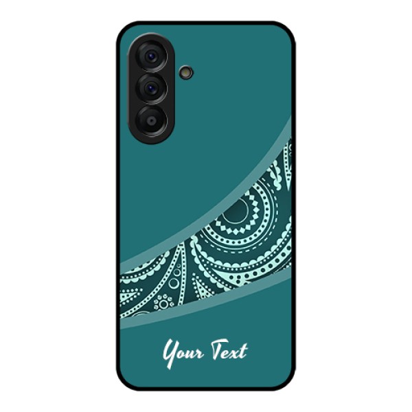 Galaxy A56 5G Custom Glass Phone Case - Semi Visible Floral Design