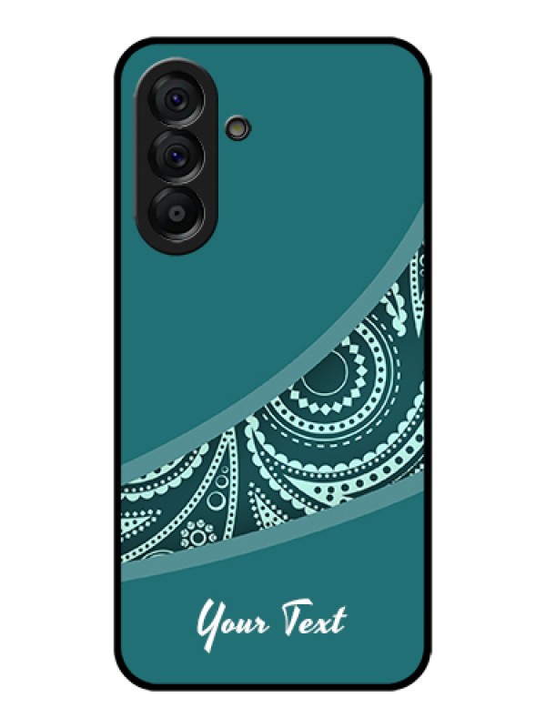 Custom Galaxy A56 5G Custom Glass Phone Case - Semi Visible Floral Design